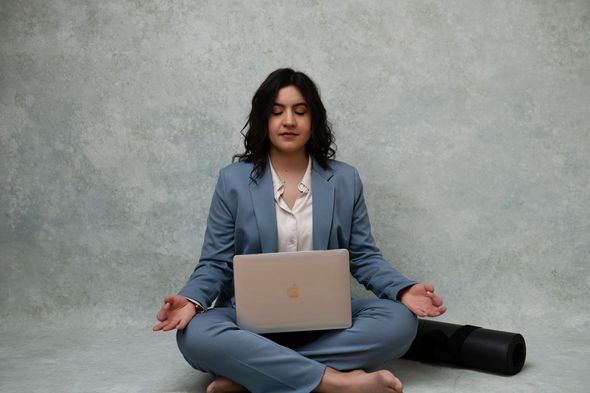 yoga fitness in the office