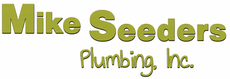 Mike Seeders Plumbing, Inc. logo in green and gold text