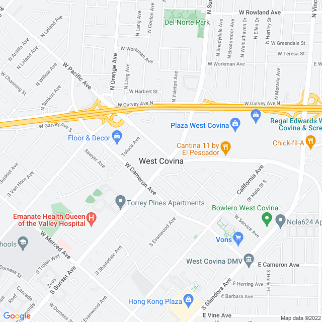 Map of business location