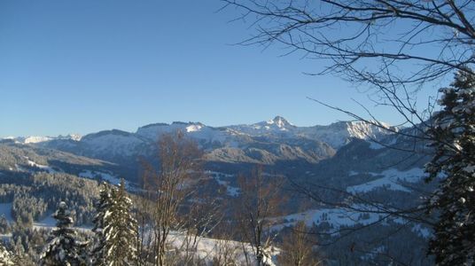 Berge mit Schnee