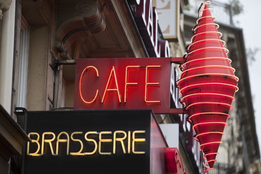 cafe signage board