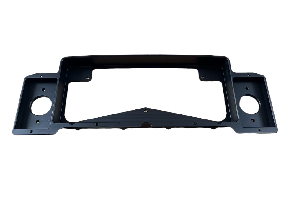 Dashboard of an off-roading vehicle with dash mounts attached to it using a combo bezel unit from Precision Metal Craft.
