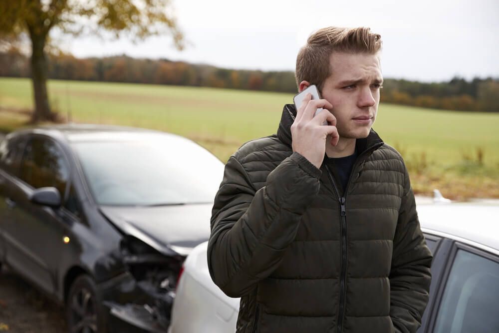 In a partial fault car accident?