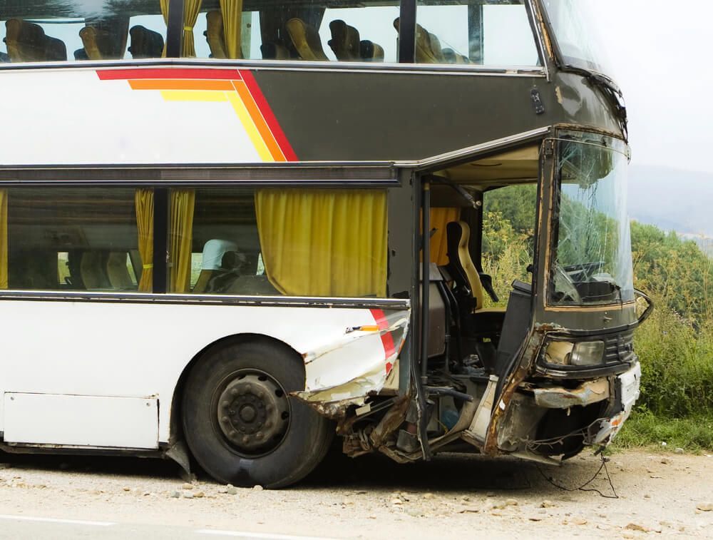 What are most common causes of bus accidents?
