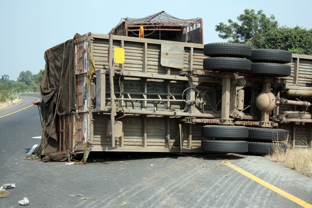 What happens when a truck driver has an accident?