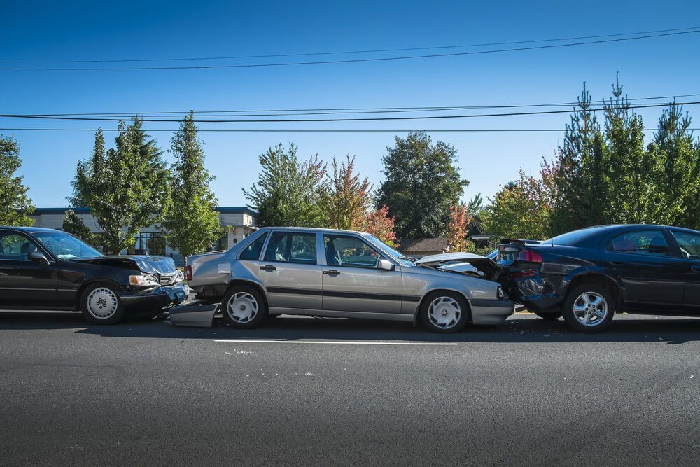 Who is liable in a car pile up?