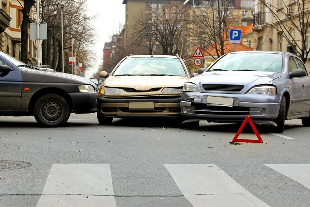 How is liability determined in a car pile up?