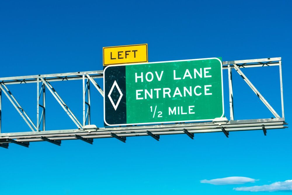 Are motorcycles allowed in the carpool lane? 