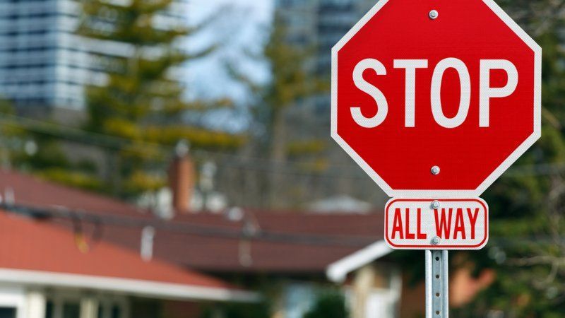 A stop sign with an all way sign underneath it