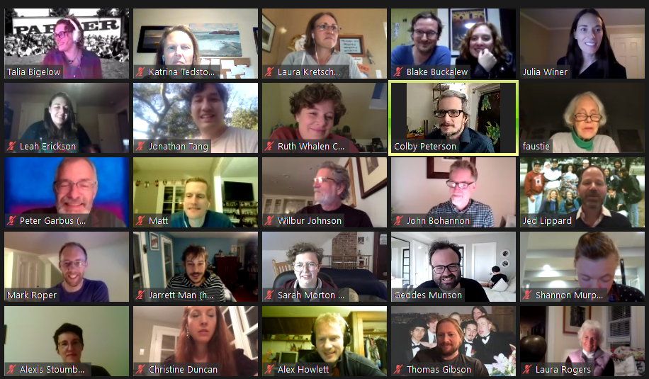 A screenshot of a video conference call displaying 25 participants in a grid layout on a digital meeting platform.