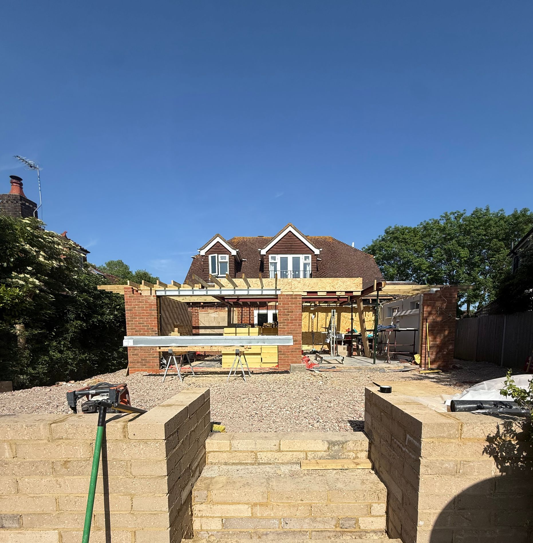 Rear house extension