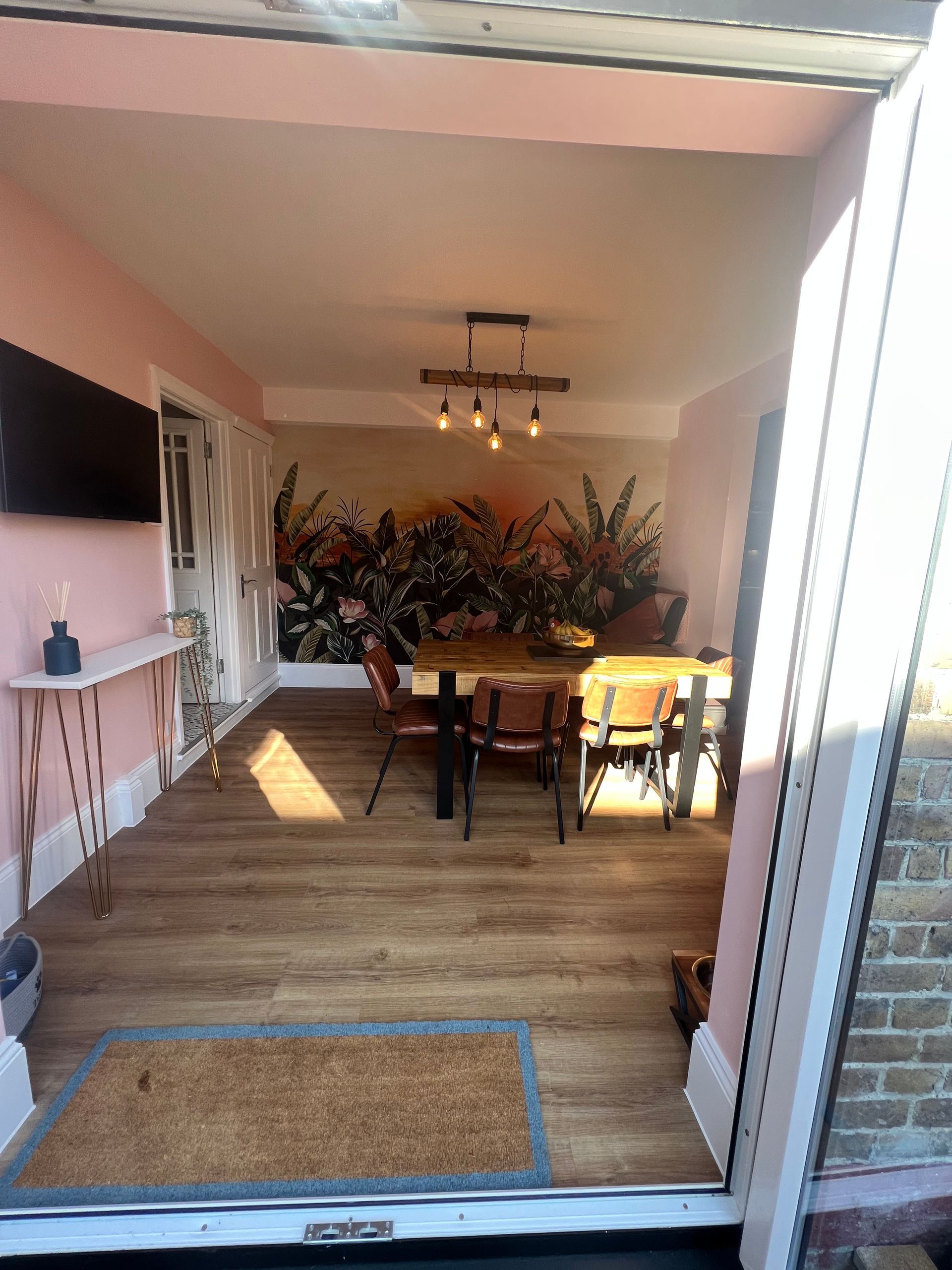 Finished modern living room or open-plan space