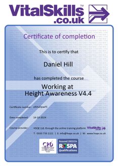 Working at Height Awareness