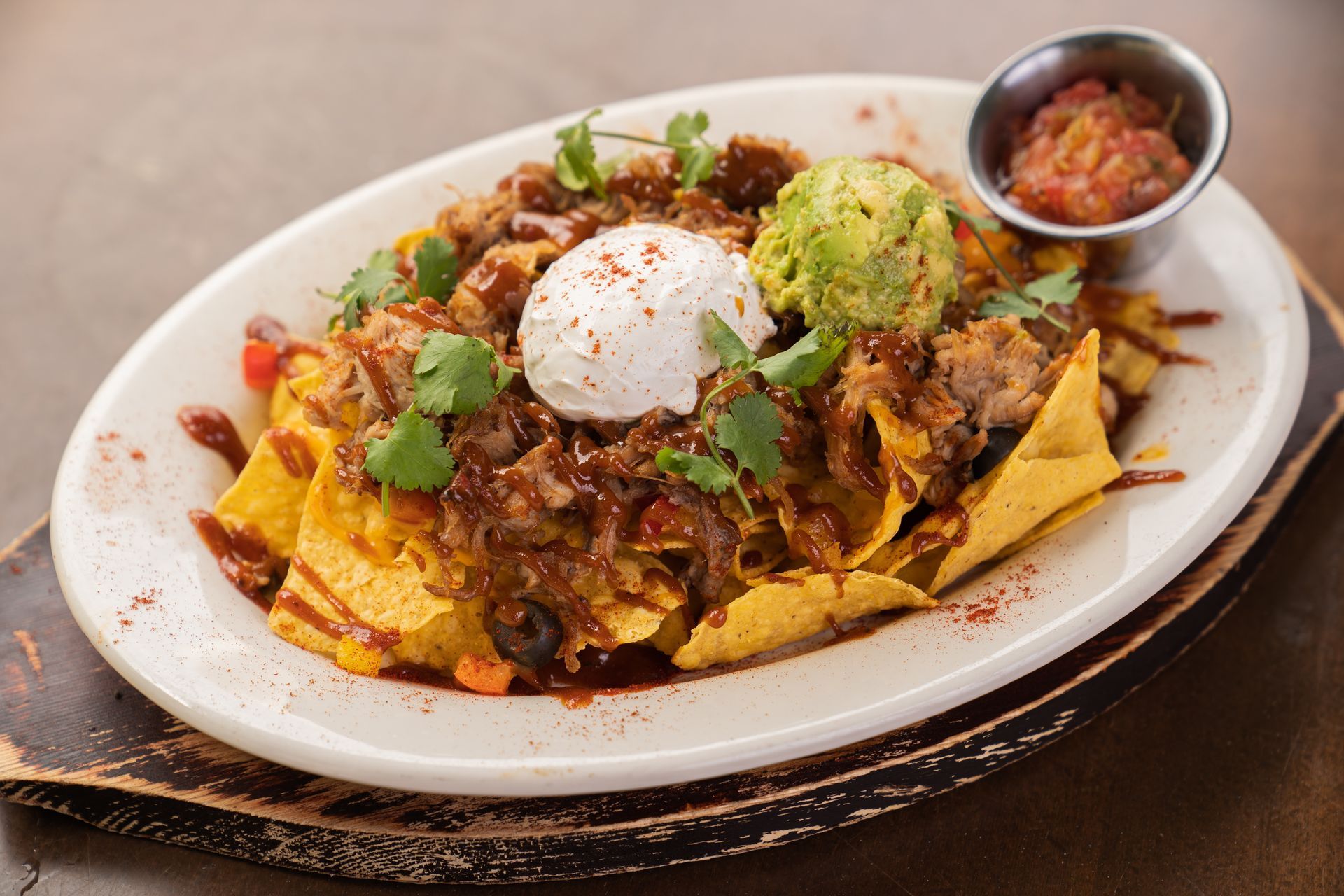 BBQ KALUA PORK NACHOS
