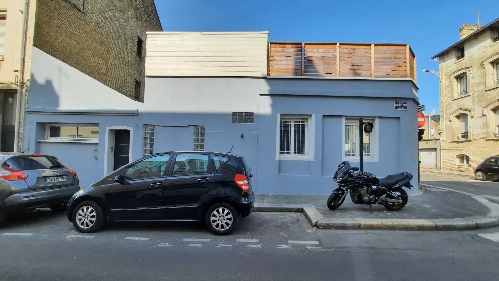 Façade ravalée et repeinte au Havre par ePaT
