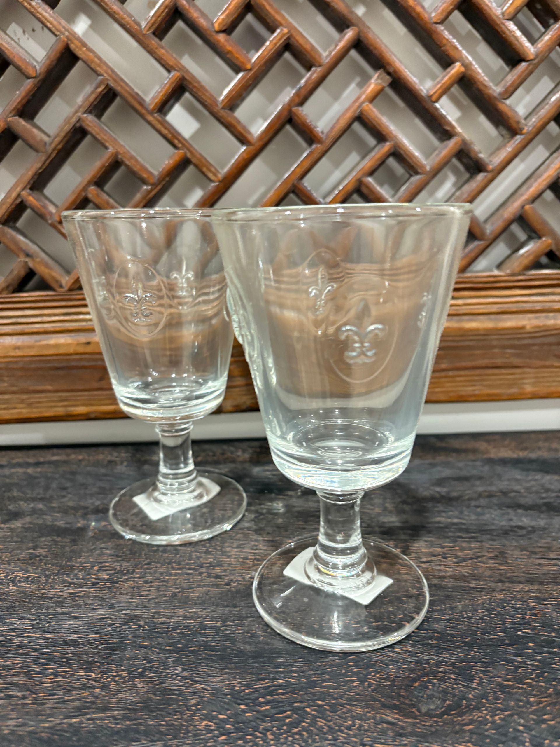 Fleur De Lys Wine Glass &mdash; Tropic Living In Smithfield, QLD