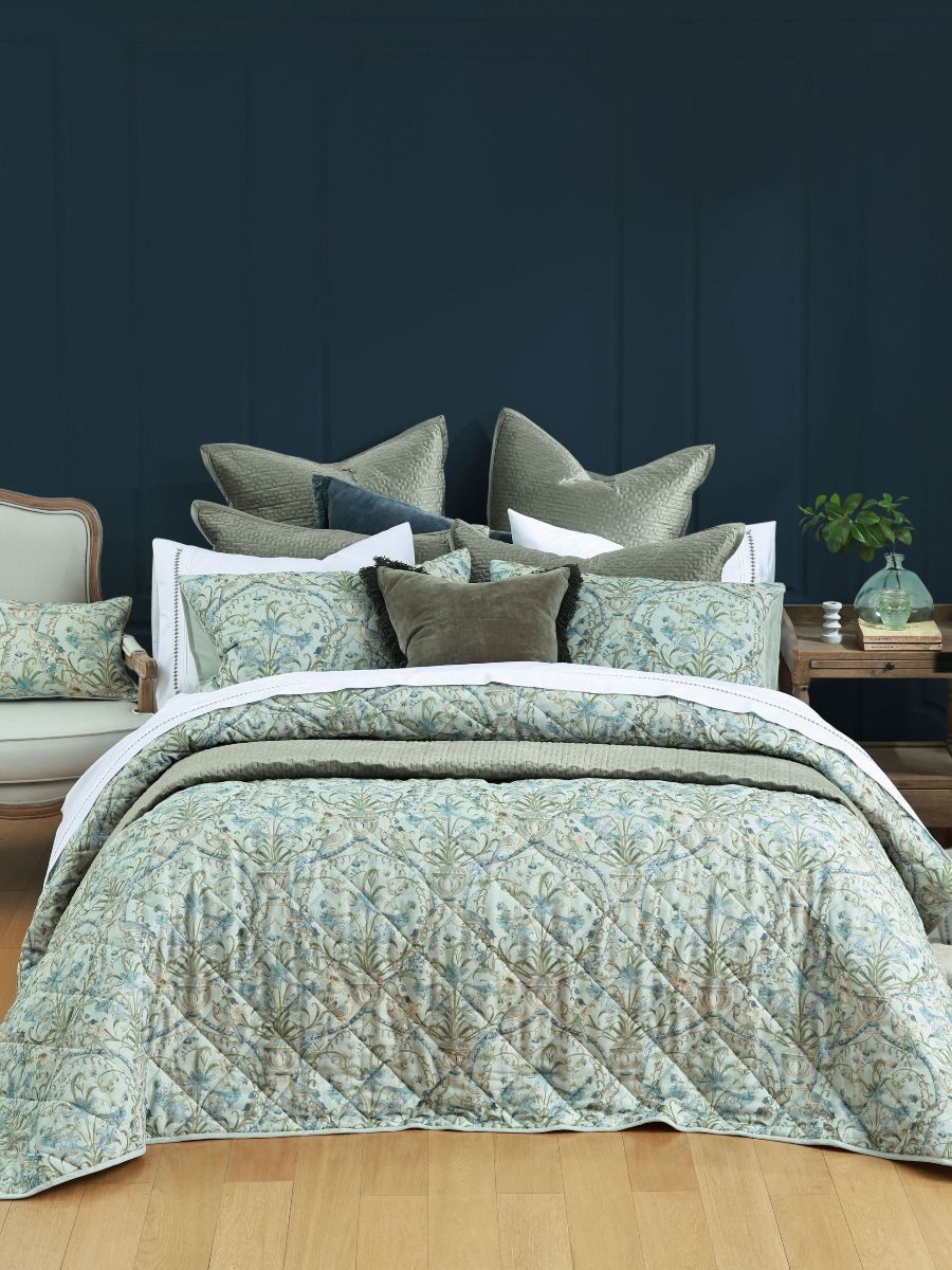 Bed Cover Augusta In Linen Cotton Blend &mdash; Tropic Living In Smithfield, QLD