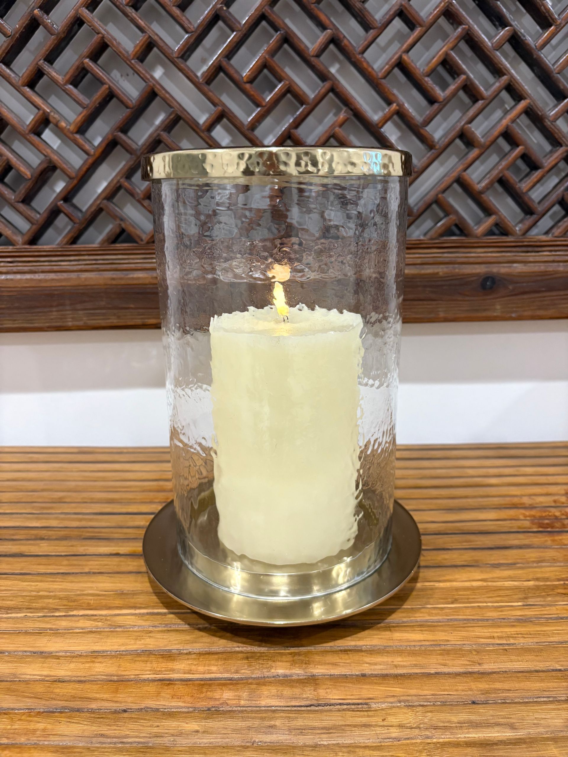 Glass And Bronze Candle Holder &mdash; Tropic Living In Smithfield, QLD
