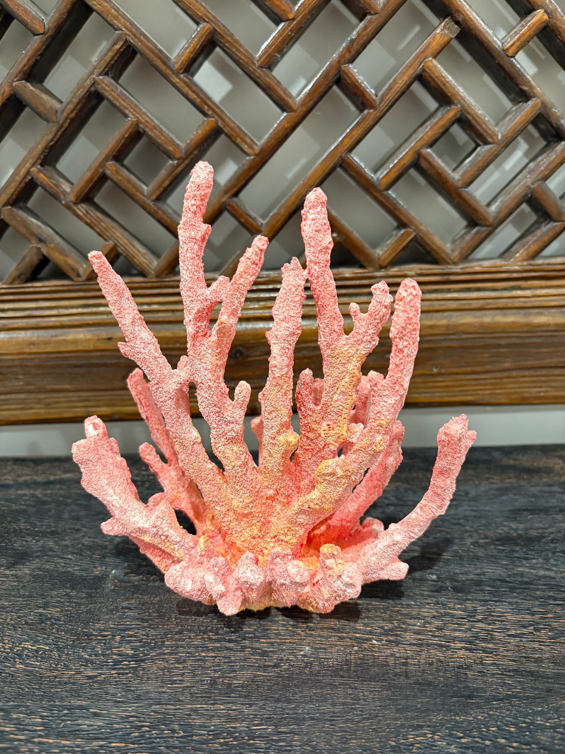 Pink Resin Coral Decorative Piece &mdash; Tropic Living In Smithfield, QLD