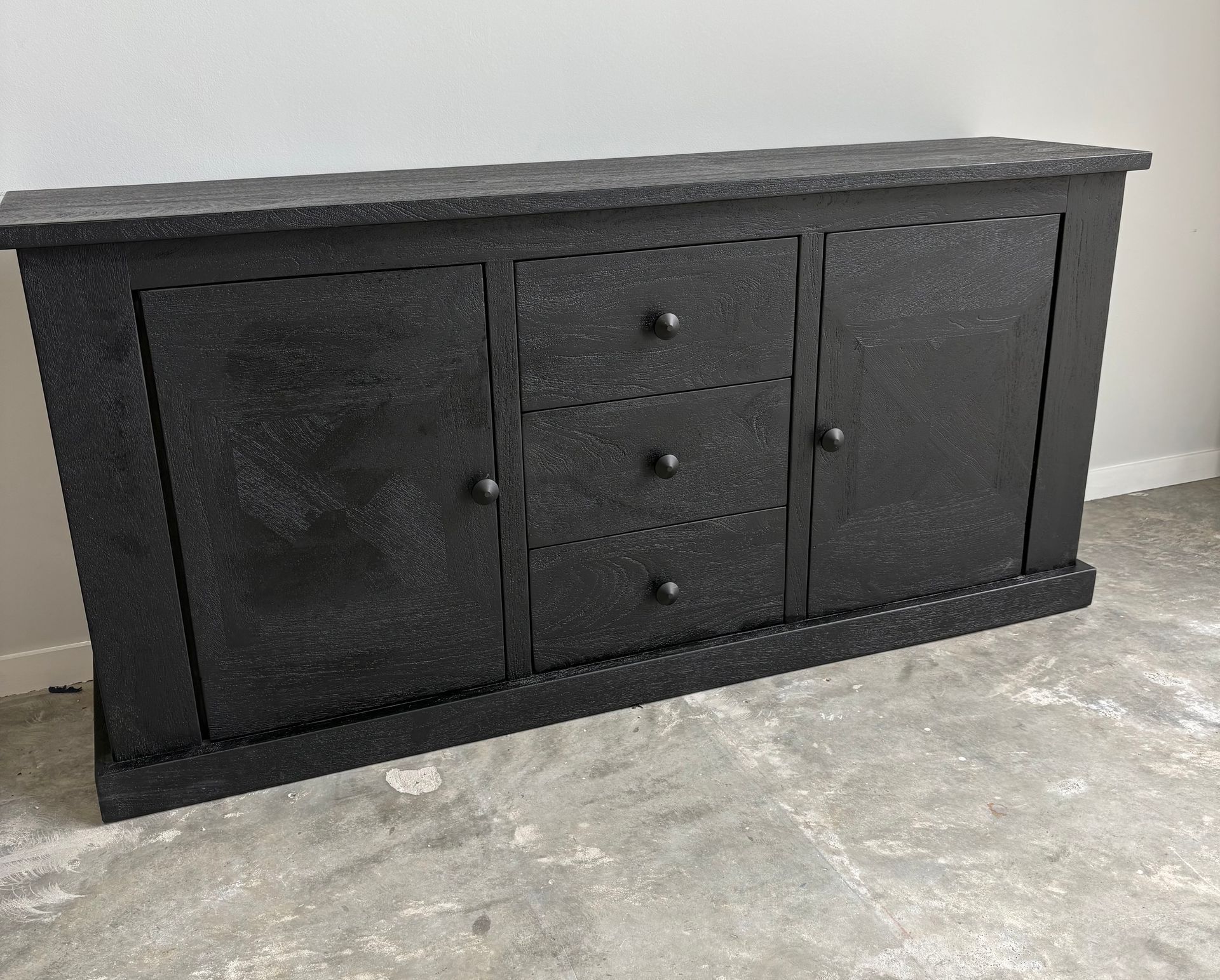 Barossa Buffet With Black Parquetry Finish Two Doors And Three Drawers &mdash; Tropic Living In Smithfield, QLD