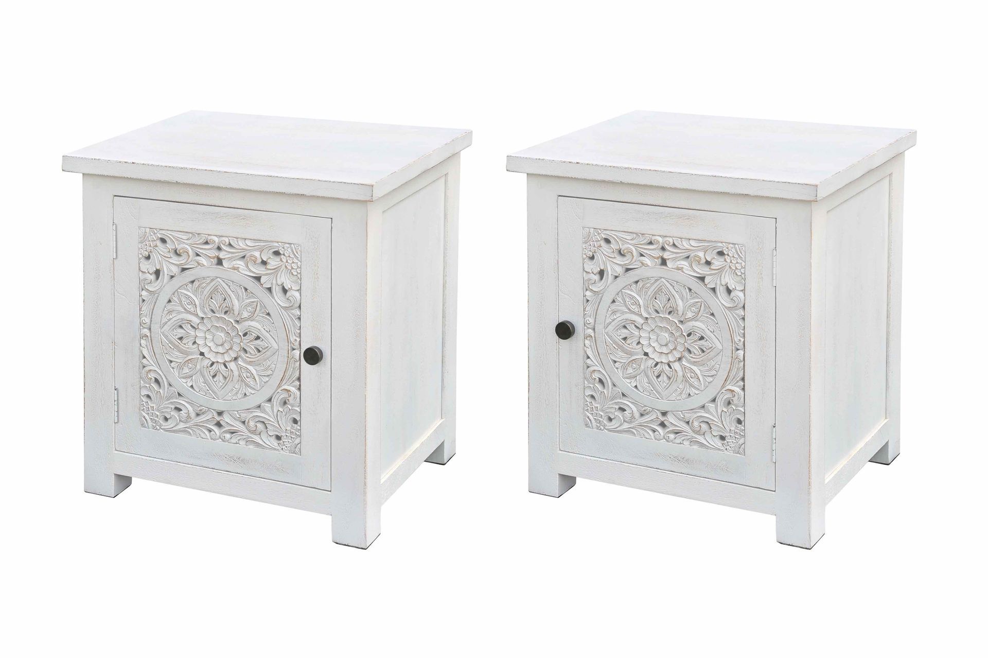 White Washed Bedside Mandela Table &mdash; Tropic Living In Smithfield, QLD