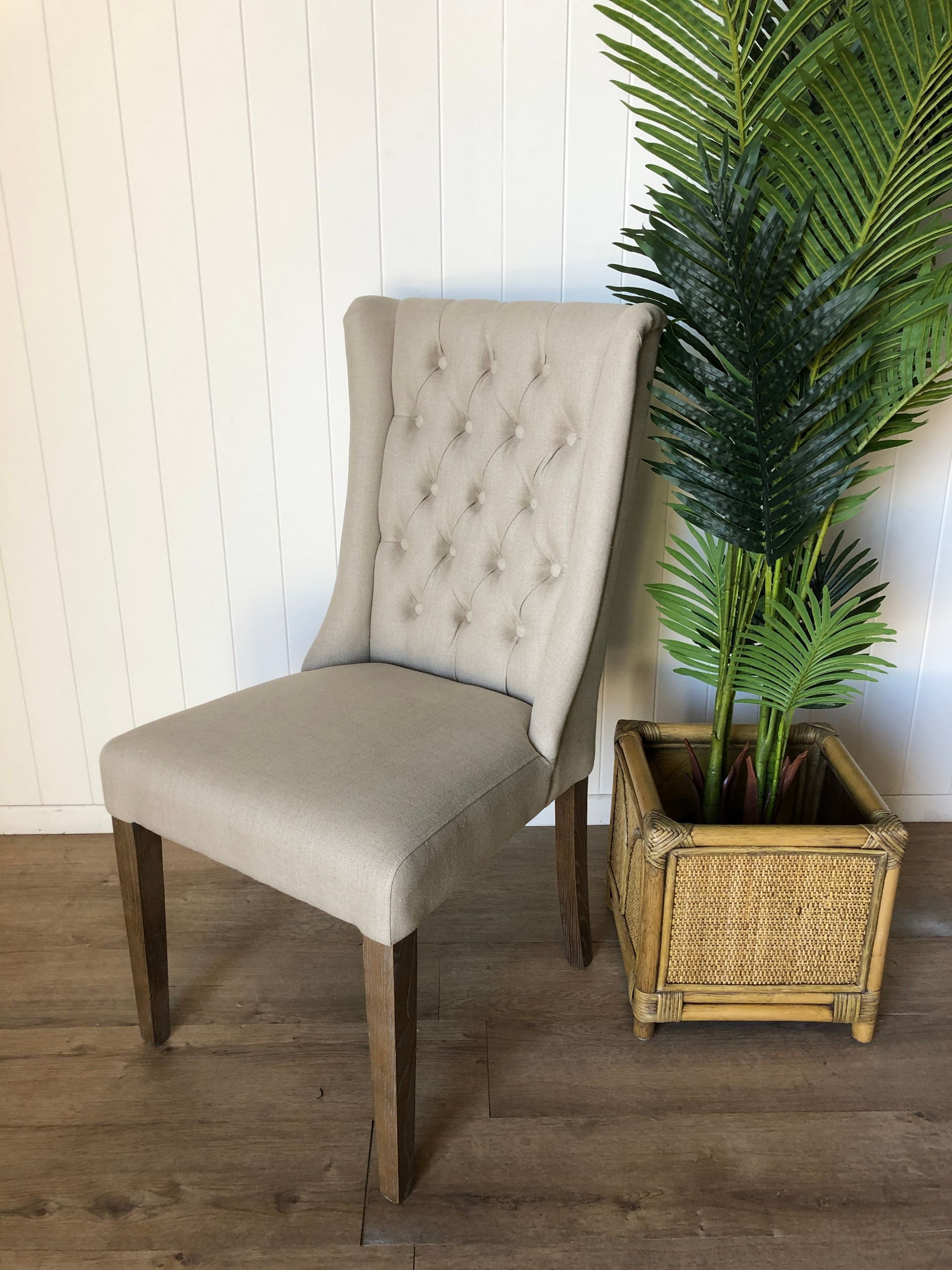 Eastport Dining Chair In Linen Finish — Tropic Living In Smithfield, QLD