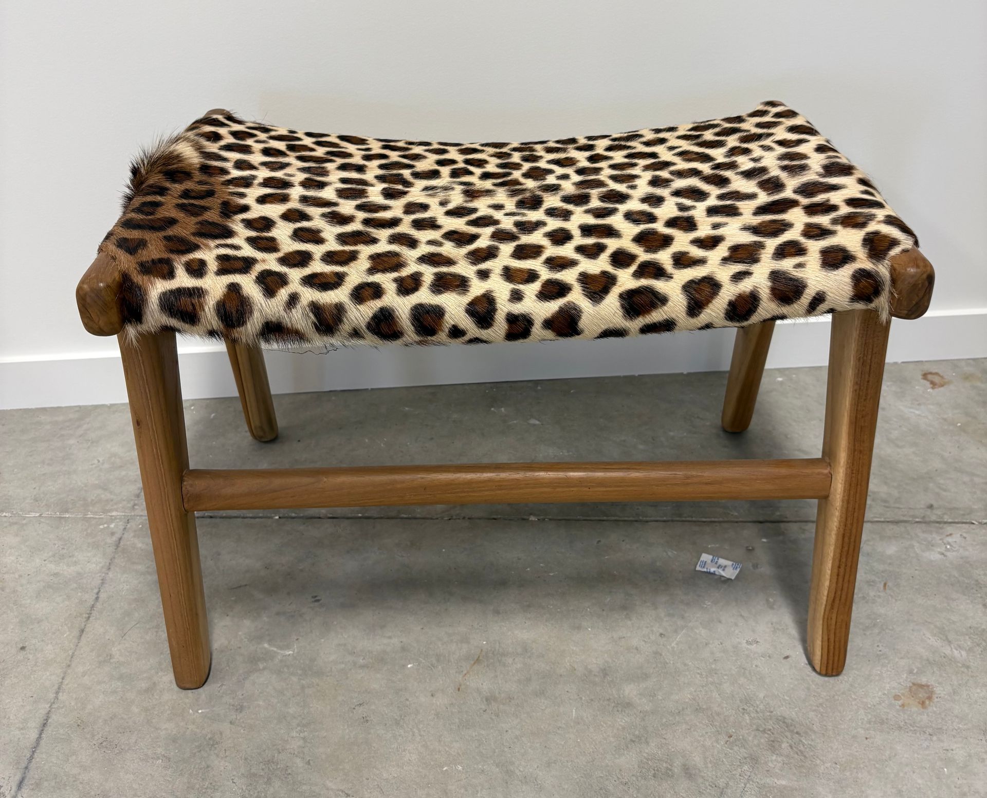 Stool Teak with Cheeta Design &mdash; Tropic Living In Smithfield, QLD