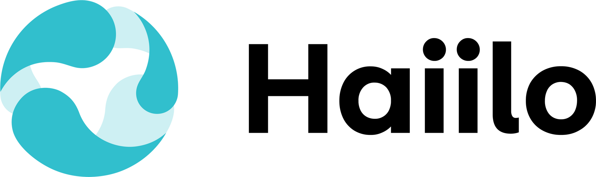 The logo for Haiilo is a blue circle with a wave in the middle.