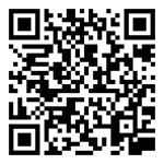 Black-and-white QR code centered on a white background
