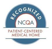 NCQA Recognized Patient-Centered Medical Home logo in blue and red
