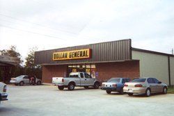 Dollar General storefront with several parked cars in front