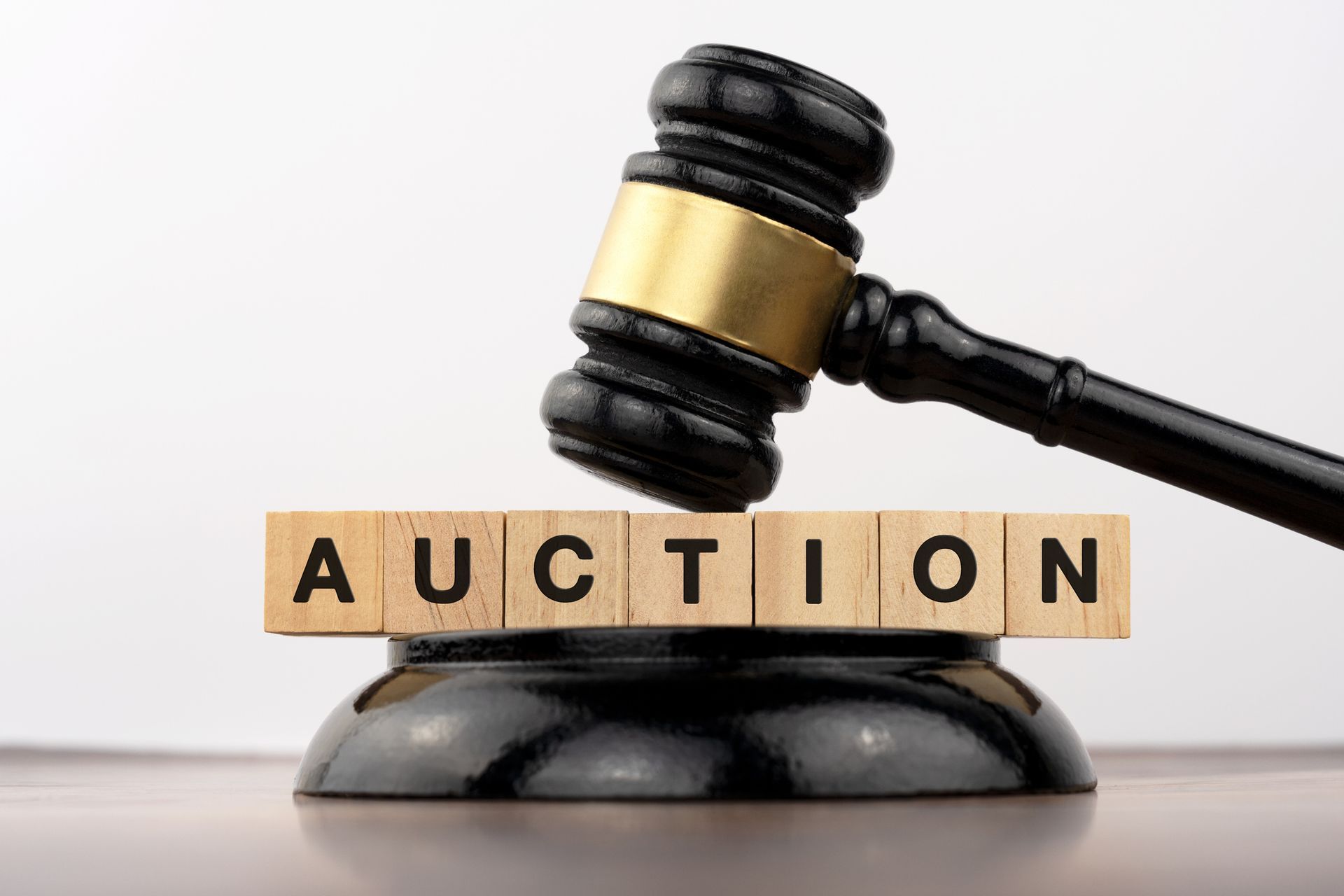 Gavel and Block Auction Concept