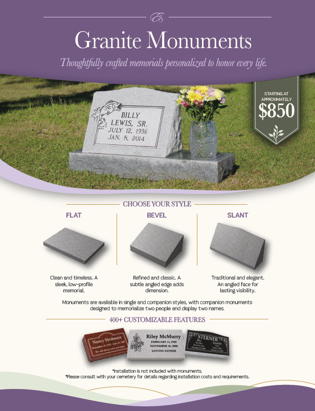 Promotional flyer announcing Eternal Support with photos of a woman and elderly man, membership benefits, and contact info