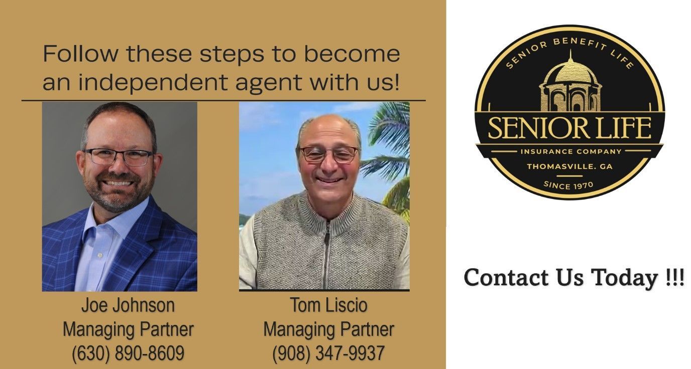 Senior Life ad with two portrait photos, logo, and “Contact Us Today!!” text