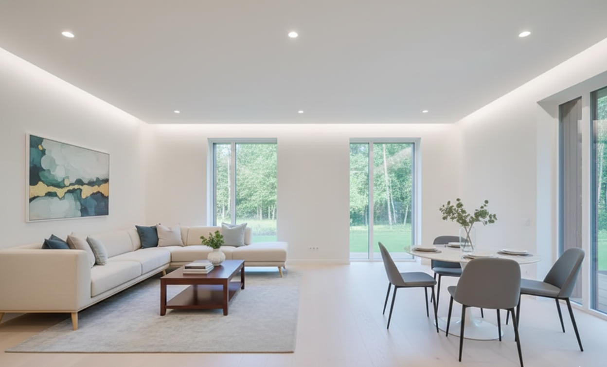 Bright dining room