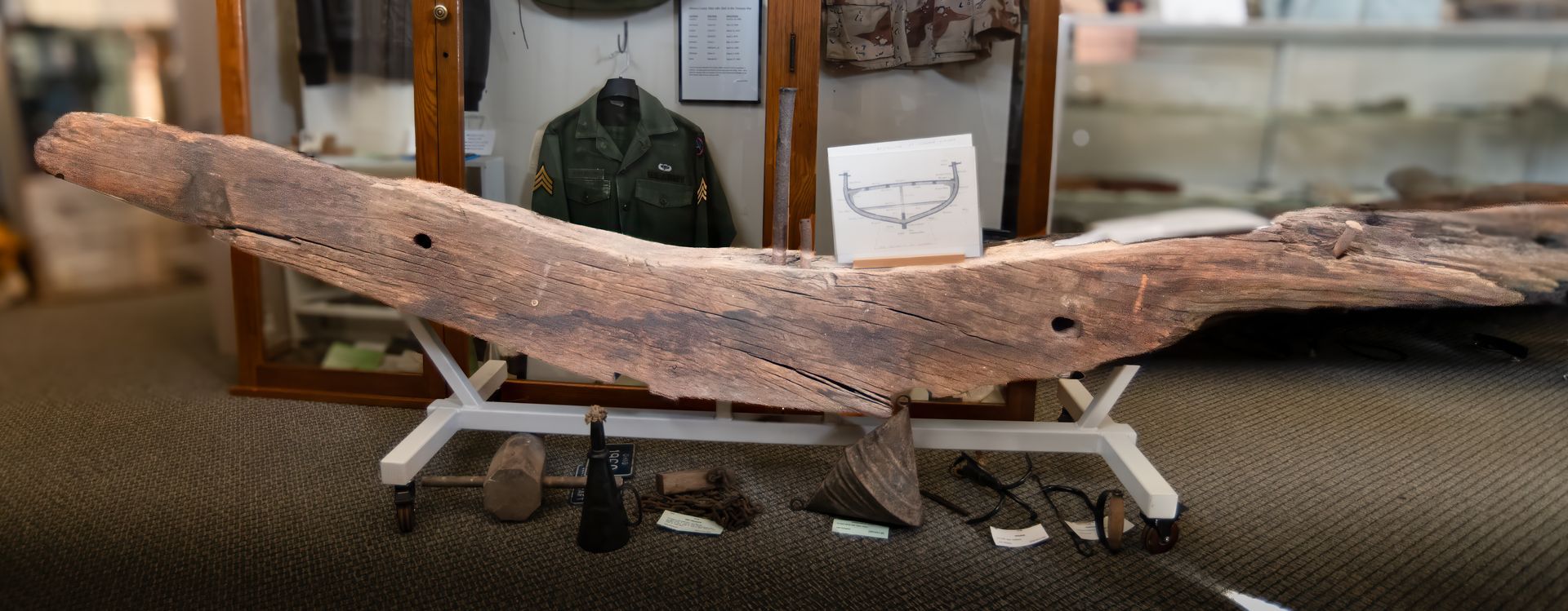Timber from Perry's ship