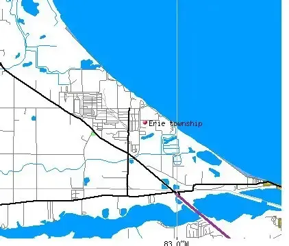 Erie Township map