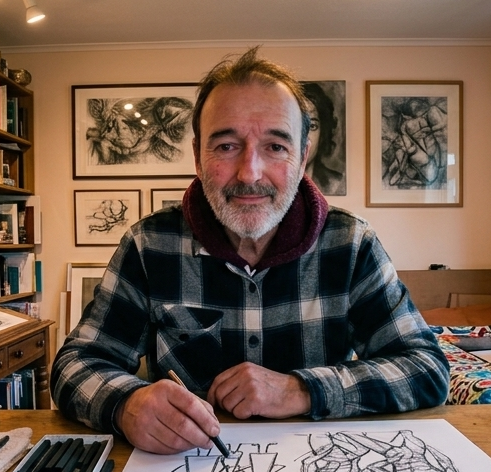 Chris Smith, HCPC registered art therapist and founder of artroom.online