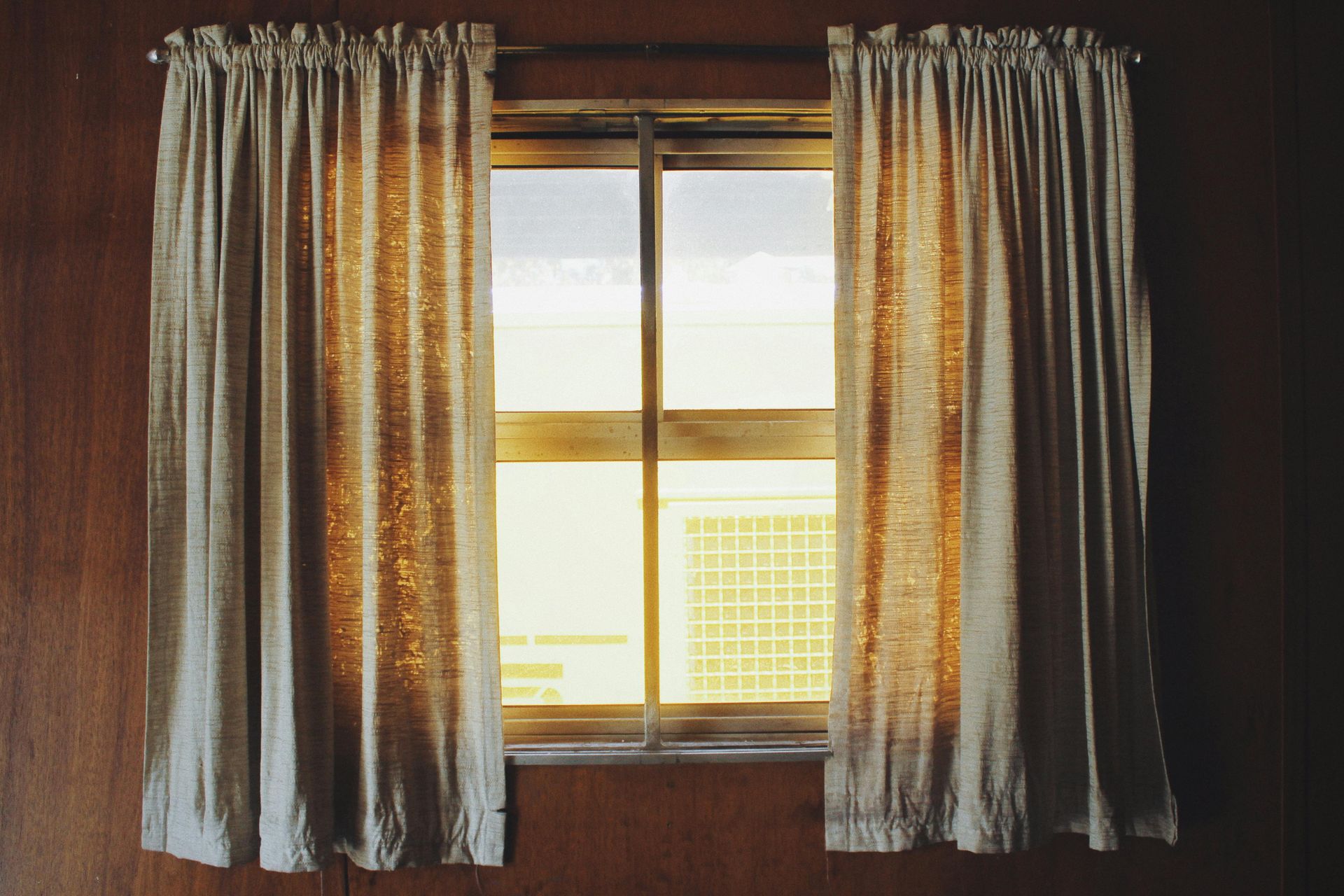 A Room with A Window, a Bench, Shelves and Curtains — Phoenix Blinds In Albion Park Rail, NSW