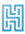 Blue geometric maze-like logo on a white background