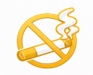 Yellow pencil icon inside a circle with a diagonal slash, indicating no writing or editing