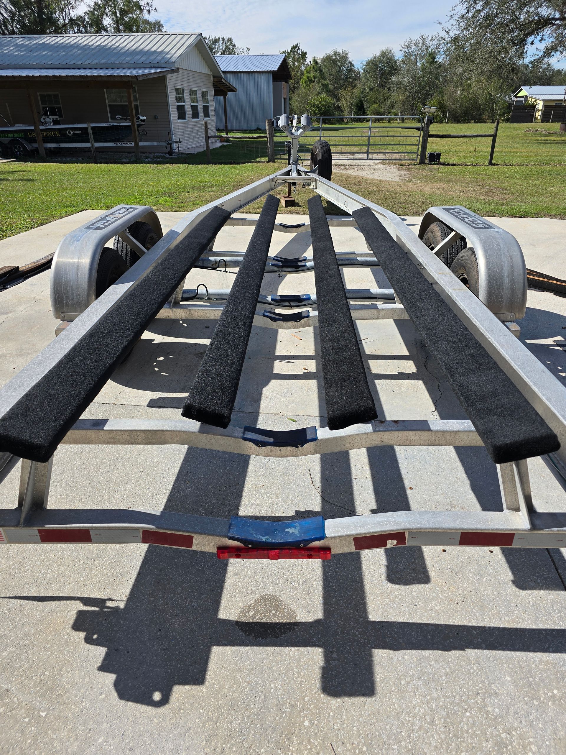 New carpeted trailer bunks