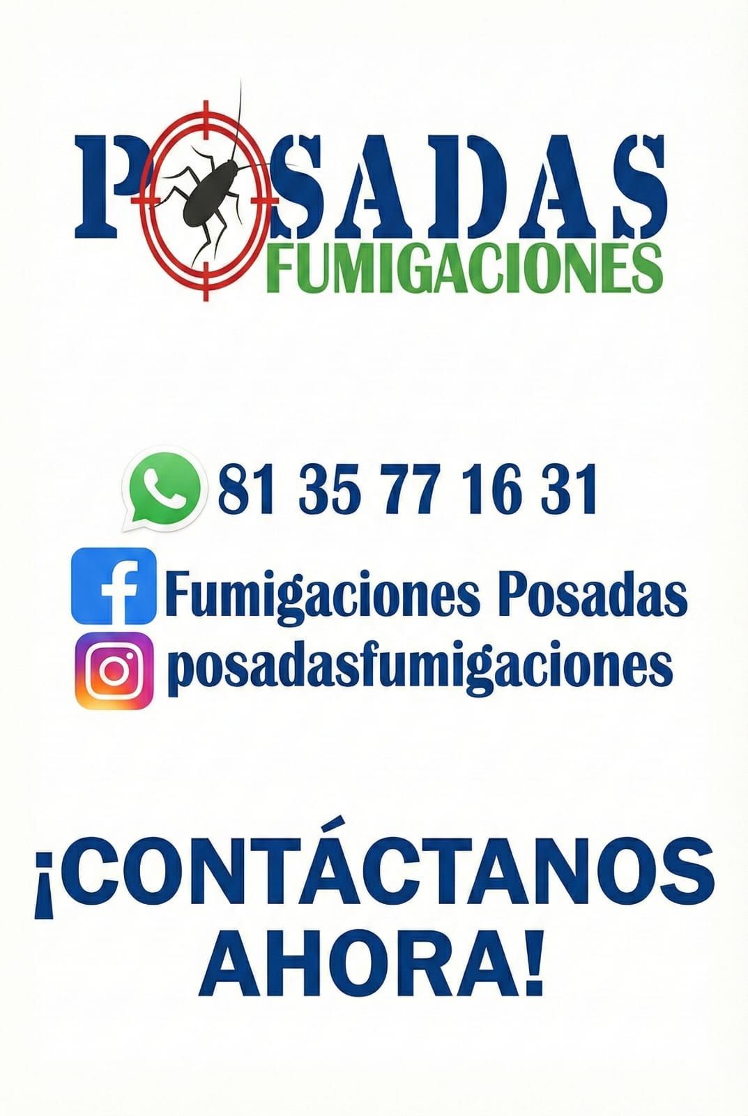 FUMIGACIONES POSADAS-Contáctanos
