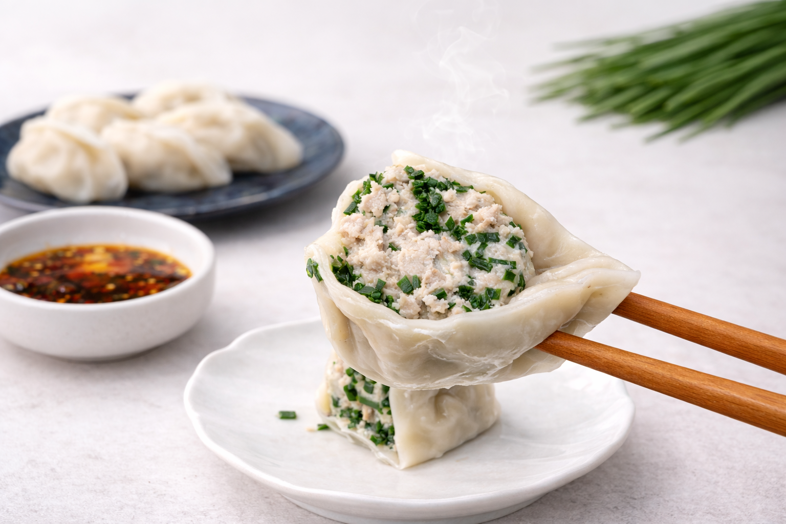 韭菜大水餃