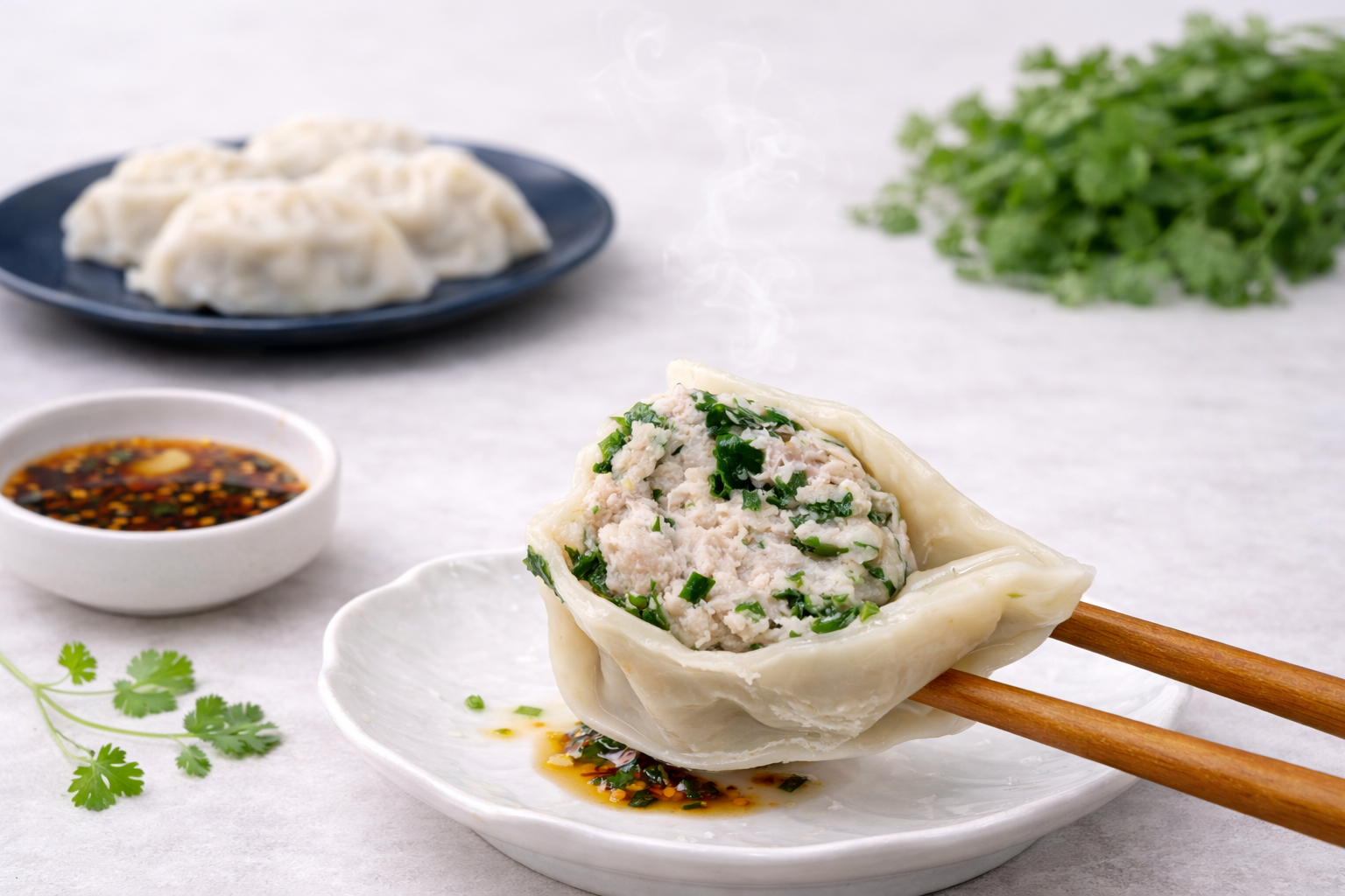 香菜大水餃