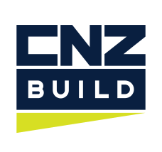 CNZ Build logo: Dark blue stacked text