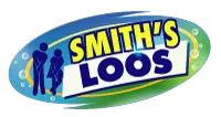 Smith's Loos logo with blue and yellow text, plus silhouettes of a man, woman, and child.