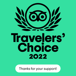Tripadvisor Travellers’ Choice 2022 recognition awarded to highly rated hospitality businesses based on traveler feedback