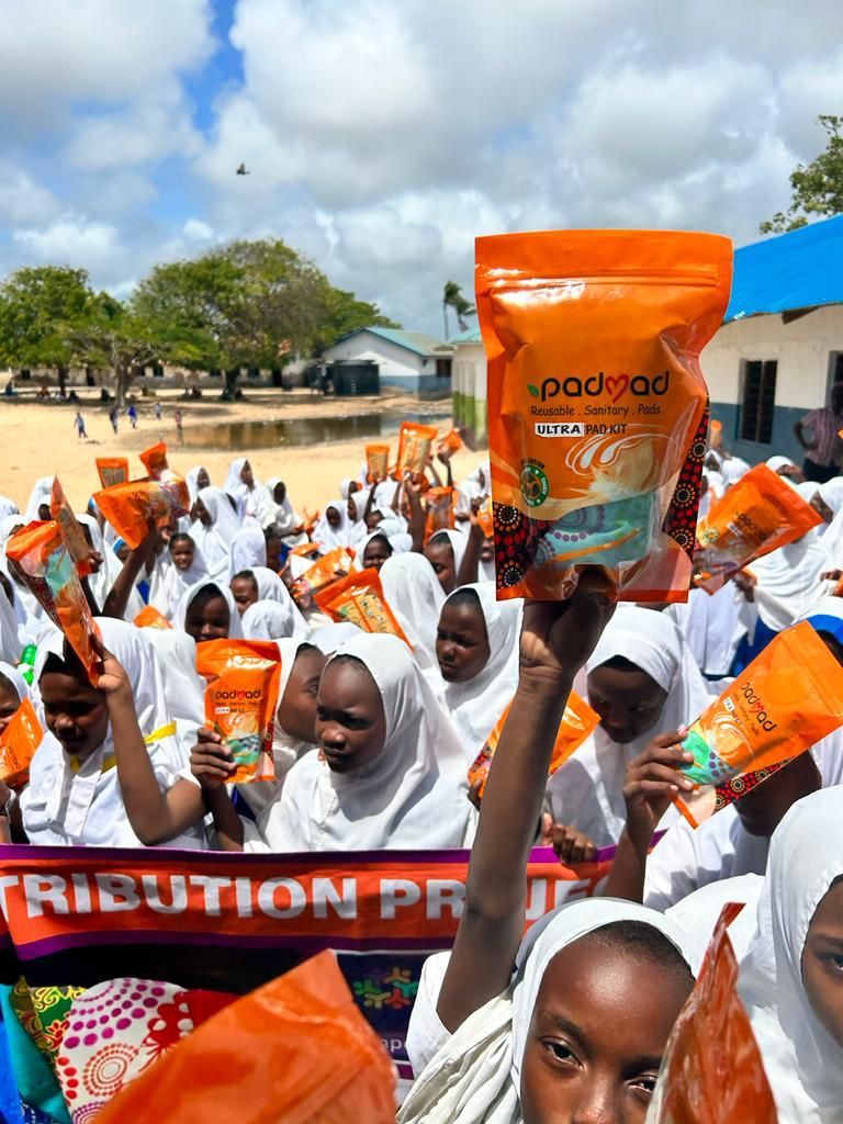 Community speaker addressing students at a school in Lamu