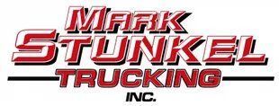 Mark Stunkel Trucking Inc. logo in red and black text on white background